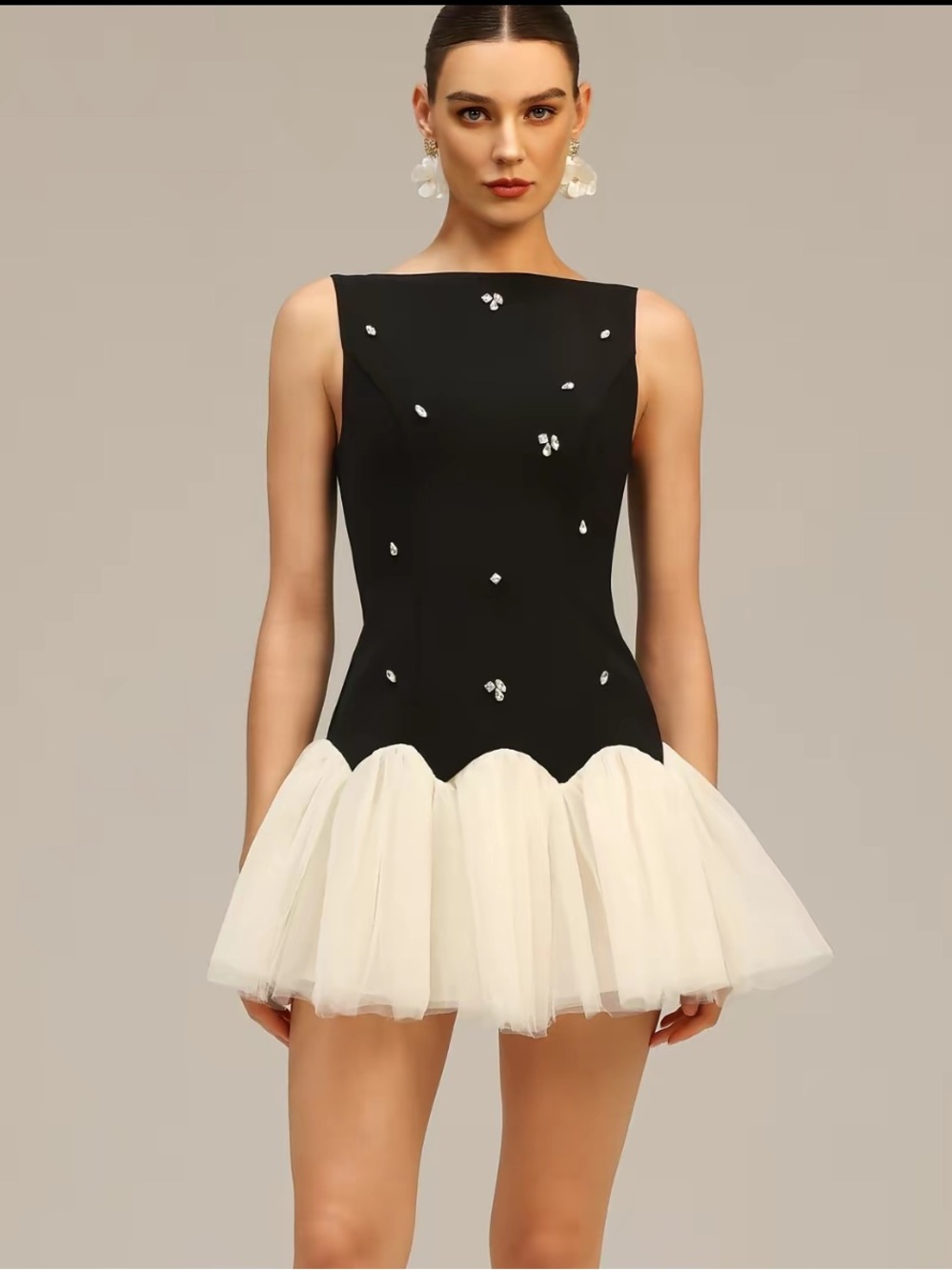 BellaBarnett Salamo Sleeveless Diamond Mini Dress XS